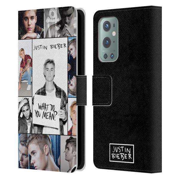 Justin Bieber Purpose Grid Poster Leather Book Wallet Case Cover For OnePlus 9