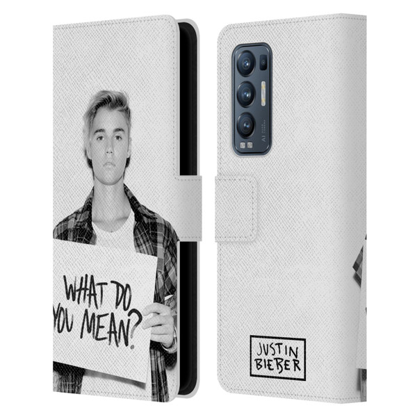 Justin Bieber Purpose What Do You Mean Photo Leather Book Wallet Case Cover For OPPO Find X3 Neo / Reno5 Pro+ 5G