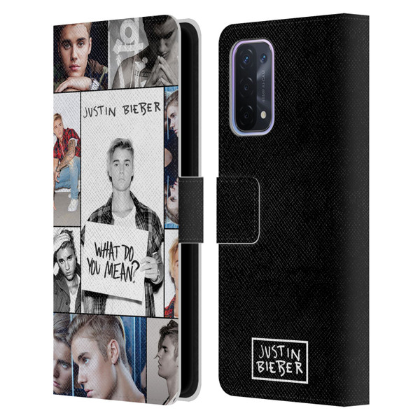 Justin Bieber Purpose Grid Poster Leather Book Wallet Case Cover For OPPO A54 5G