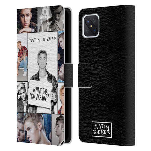Justin Bieber Purpose Grid Poster Leather Book Wallet Case Cover For OPPO Reno4 Z 5G