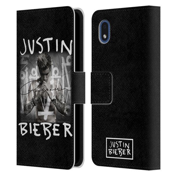 Justin Bieber Purpose Album Cover Leather Book Wallet Case Cover For Samsung Galaxy A01 Core (2020)