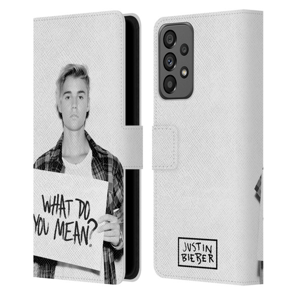 Justin Bieber Purpose What Do You Mean Photo Leather Book Wallet Case Cover For Samsung Galaxy A73 5G (2022)