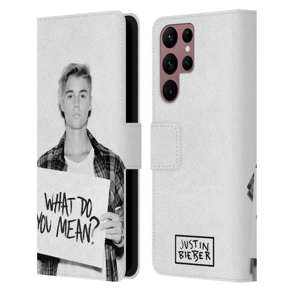 Justin Bieber Purpose What Do You Mean Photo Leather Book Wallet Case Cover For Samsung Galaxy S22 Ultra 5G