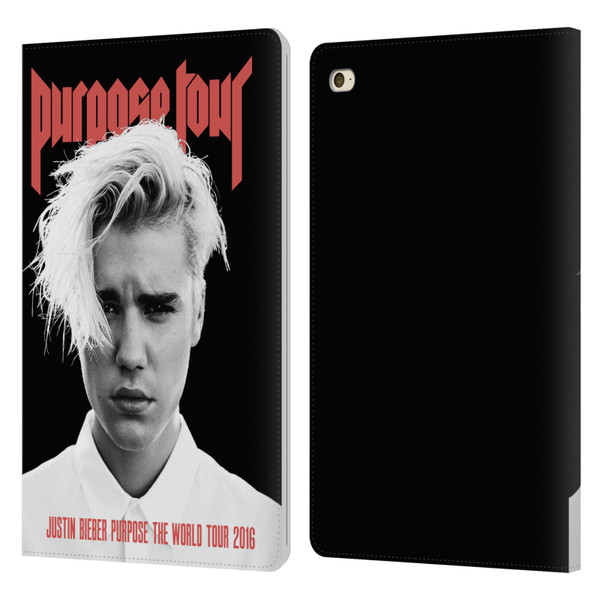 Justin Bieber Tour Merchandise Purpose Poster Leather Book Wallet Case Cover For Apple iPad mini 4