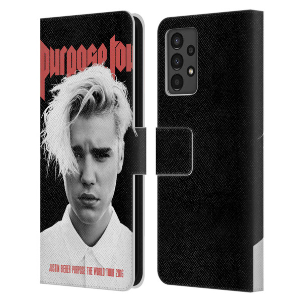 Justin Bieber Tour Merchandise Purpose Poster Leather Book Wallet Case Cover For Samsung Galaxy A13 (2022)