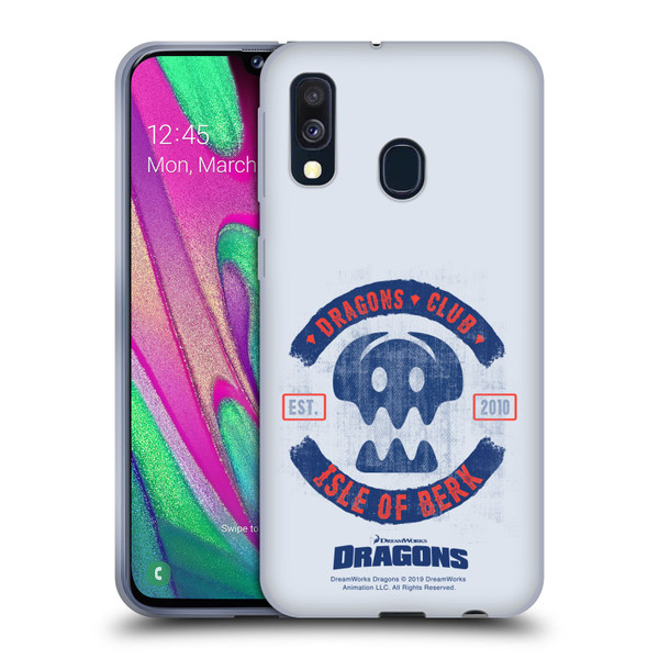 How To Train Your Dragon II Hiccup And Toothless Club Isle Of Berk Soft Gel Case for Samsung Galaxy A40 (2019)