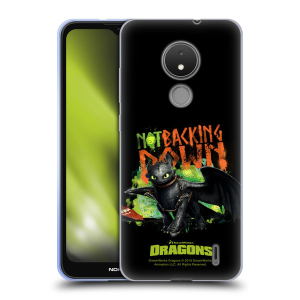 How To Train Your Dragon II Toothless Not Backing Down Soft Gel Case for Nokia C21