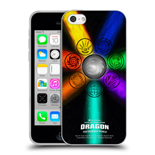 How To Train Your Dragon III Icon Art Group Light Soft Gel Case for Apple iPhone 5c