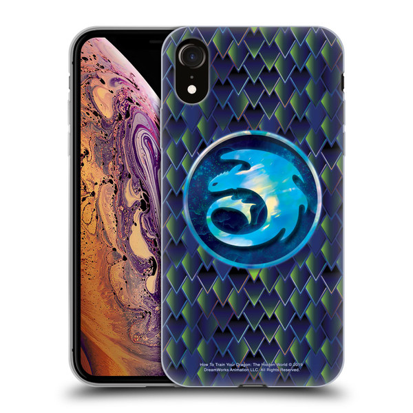 How To Train Your Dragon III Night And Light Night Dragonscale Pattern Soft Gel Case for Apple iPhone XR