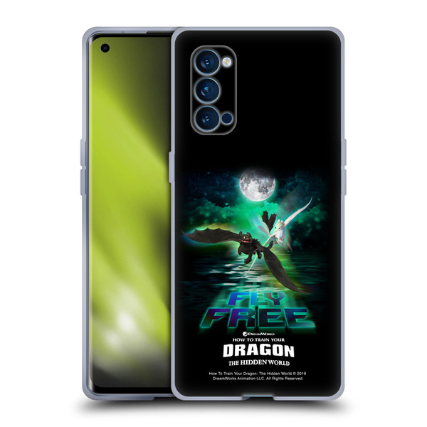 How To Train Your Dragon III Night And Light Toothless & Light Fury Fly Soft Gel Case for OPPO Reno 4 Pro 5G