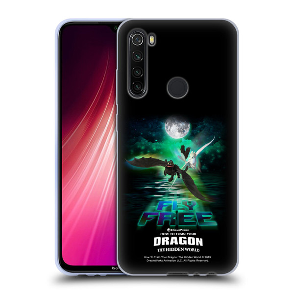 How To Train Your Dragon III Night And Light Toothless & Light Fury Fly Soft Gel Case for Xiaomi Redmi Note 8T