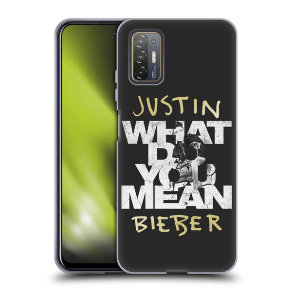 Justin Bieber Purpose B&w What Do You Mean Typography Soft Gel Case for HTC Desire 21 Pro 5G