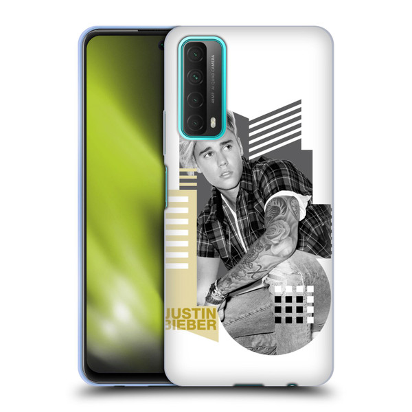 Justin Bieber Purpose B&w Calendar Geometric Collage Soft Gel Case for Huawei P Smart (2021)