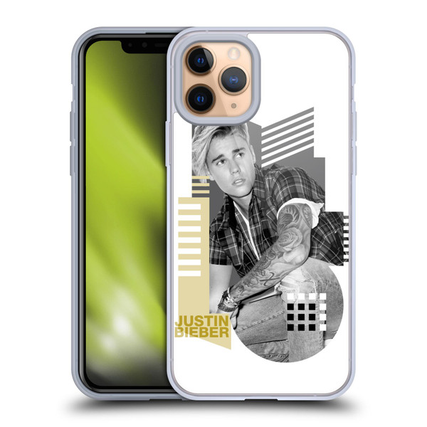 Justin Bieber Purpose B&w Calendar Geometric Collage Soft Gel Case for Apple iPhone 11 Pro