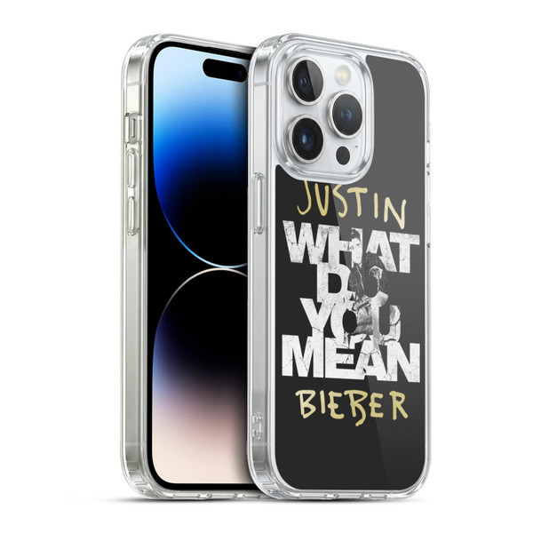 Justin Bieber Purpose B&w What Do You Mean Typography Soft Gel Case for Apple iPhone 13 Pro & MagSafe