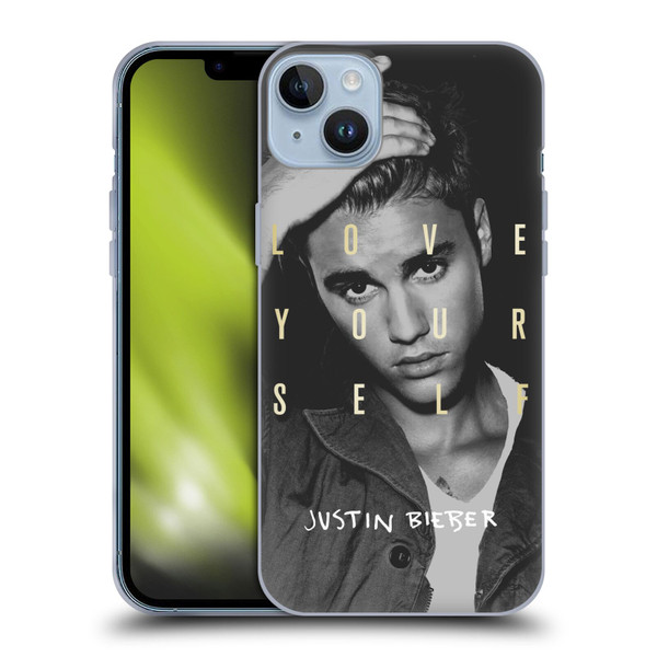 Justin Bieber Purpose B&w Love Yourself Soft Gel Case for Apple iPhone 14 Plus