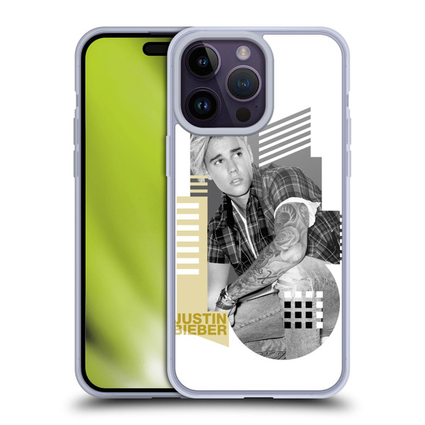 Justin Bieber Purpose B&w Calendar Geometric Collage Soft Gel Case for Apple iPhone 14 Pro Max