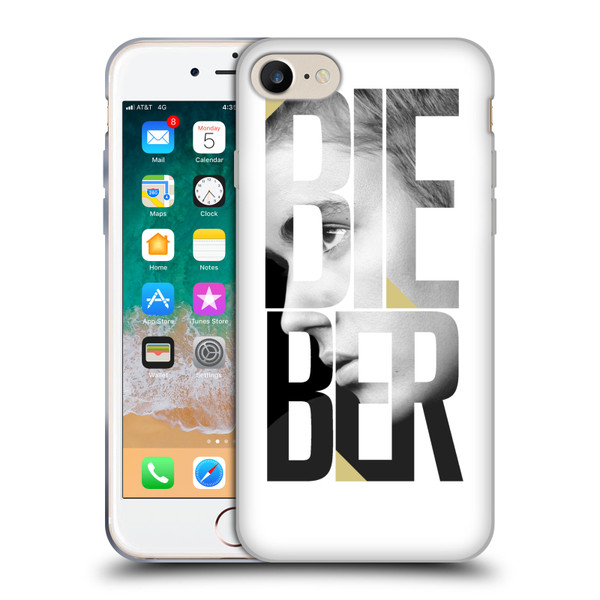 Justin Bieber Purpose B&w Mirror Calendar Text Soft Gel Case for Apple iPhone 7 / 8 / SE 2020 & 2022