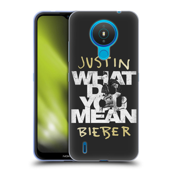 Justin Bieber Purpose B&w What Do You Mean Typography Soft Gel Case for Nokia 1.4