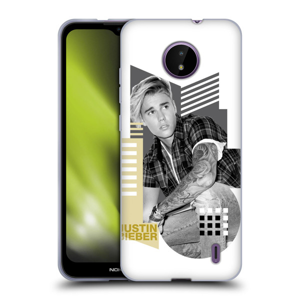 Justin Bieber Purpose B&w Calendar Geometric Collage Soft Gel Case for Nokia C10 / C20