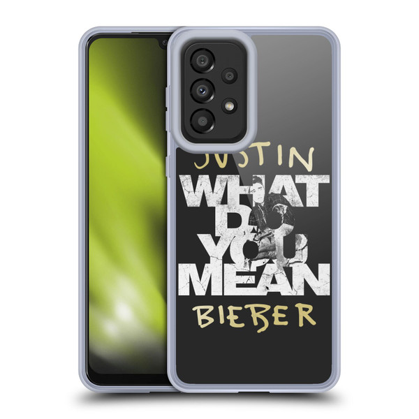 Justin Bieber Purpose B&w What Do You Mean Typography Soft Gel Case for Samsung Galaxy A33 5G (2022)