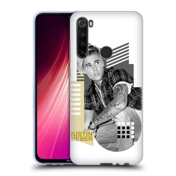 Justin Bieber Purpose B&w Calendar Geometric Collage Soft Gel Case for Xiaomi Redmi Note 8T