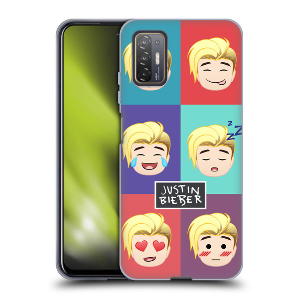 Justin Bieber Justmojis Cute Faces Soft Gel Case for HTC Desire 21 Pro 5G