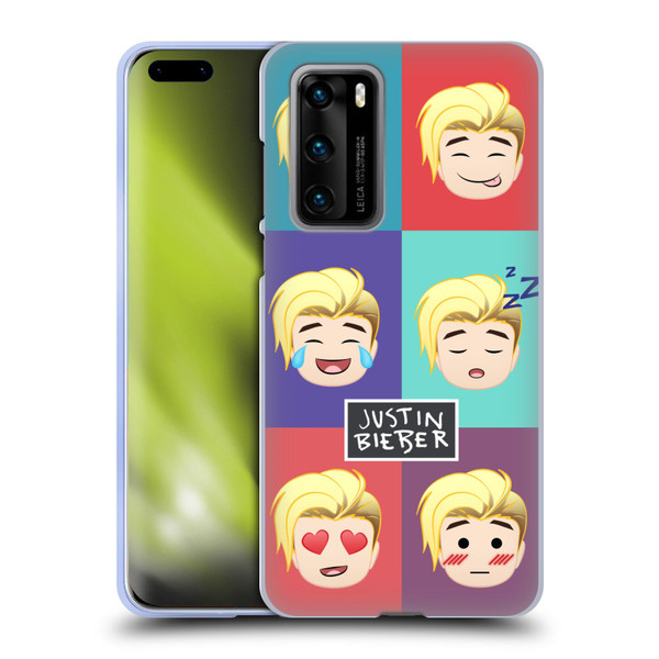 Justin Bieber Justmojis Cute Faces Soft Gel Case for Huawei P40 5G