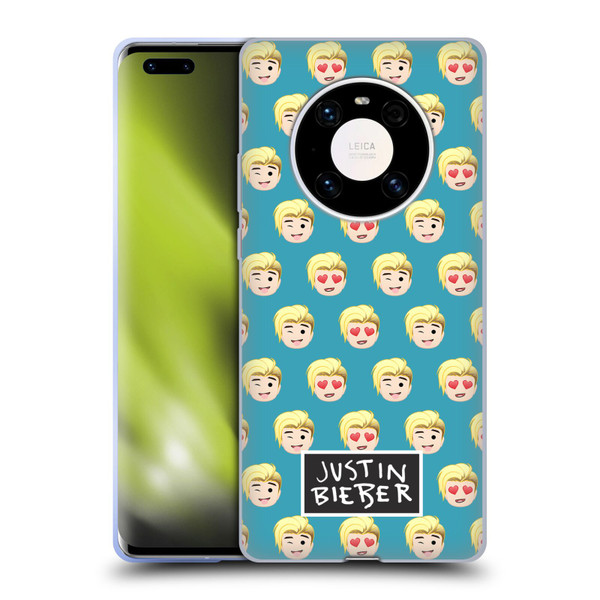 Justin Bieber Justmojis Patterns Soft Gel Case for Huawei Mate 40 Pro 5G