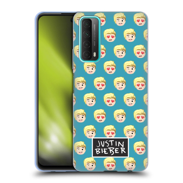 Justin Bieber Justmojis Patterns Soft Gel Case for Huawei P Smart (2021)