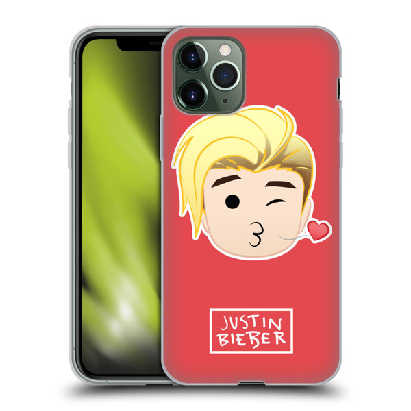 Justin Bieber Justmojis Kiss Soft Gel Case for Apple iPhone 11 Pro