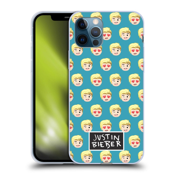 Justin Bieber Justmojis Patterns Soft Gel Case for Apple iPhone 12 / iPhone 12 Pro
