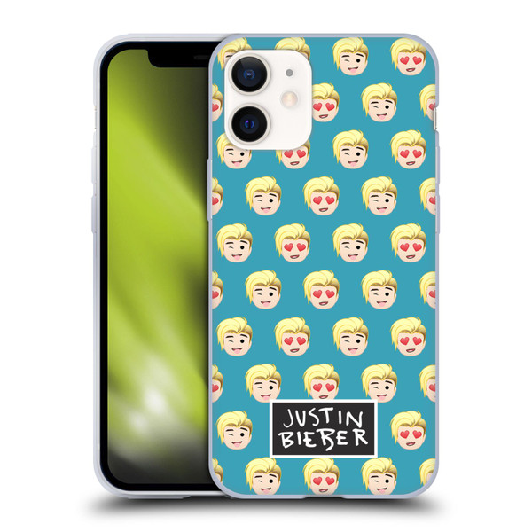 Justin Bieber Justmojis Patterns Soft Gel Case for Apple iPhone 12 Mini