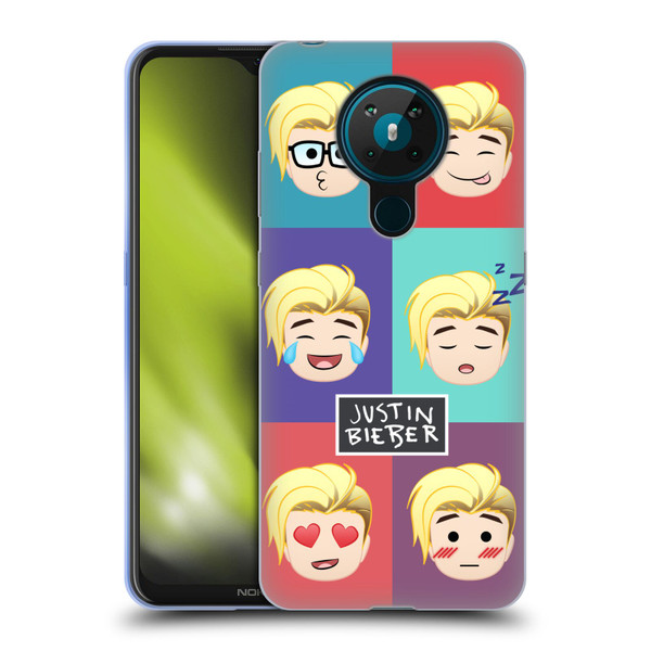 Justin Bieber Justmojis Cute Faces Soft Gel Case for Nokia 5.3