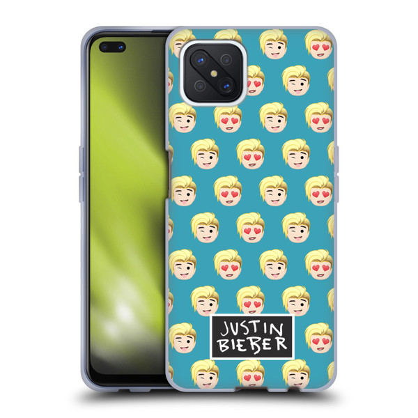 Justin Bieber Justmojis Patterns Soft Gel Case for OPPO Reno4 Z 5G