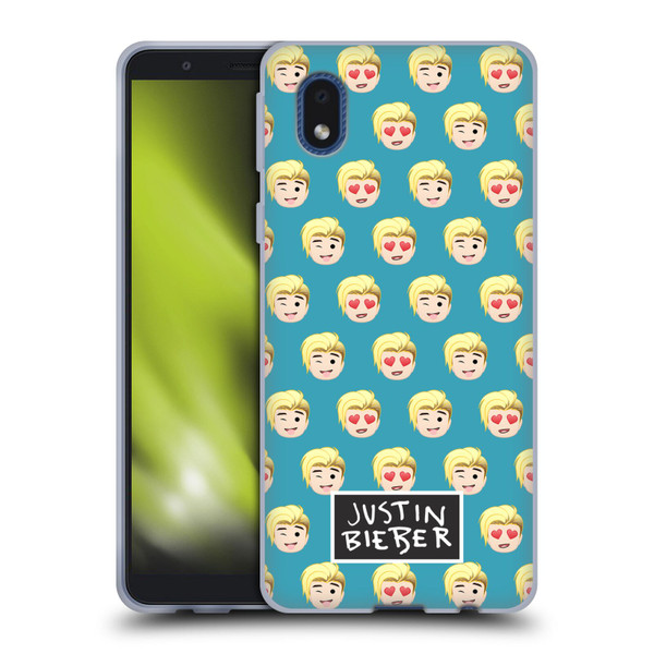 Justin Bieber Justmojis Patterns Soft Gel Case for Samsung Galaxy A01 Core (2020)