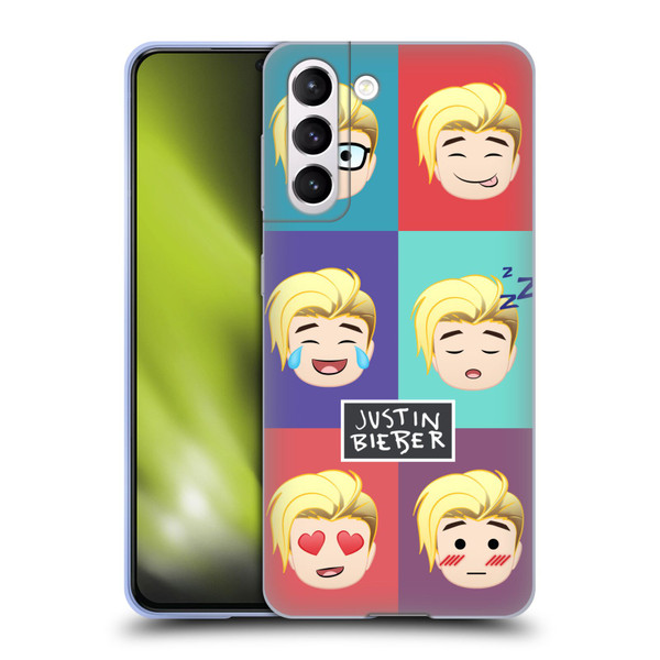 Justin Bieber Justmojis Cute Faces Soft Gel Case for Samsung Galaxy S21 5G