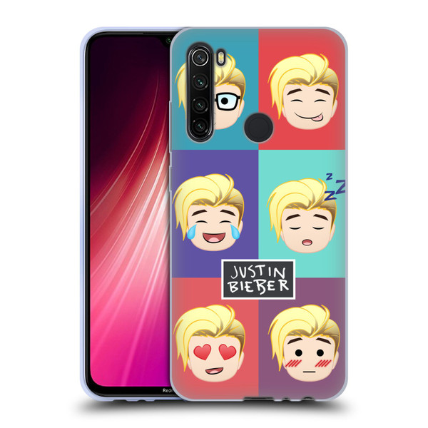 Justin Bieber Justmojis Cute Faces Soft Gel Case for Xiaomi Redmi Note 8T