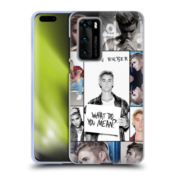Justin Bieber Purpose Grid Poster Soft Gel Case for Huawei P40 5G