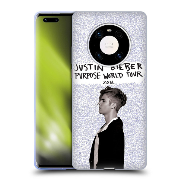 Justin Bieber Purpose World Tour 2016 Soft Gel Case for Huawei Mate 40 Pro 5G