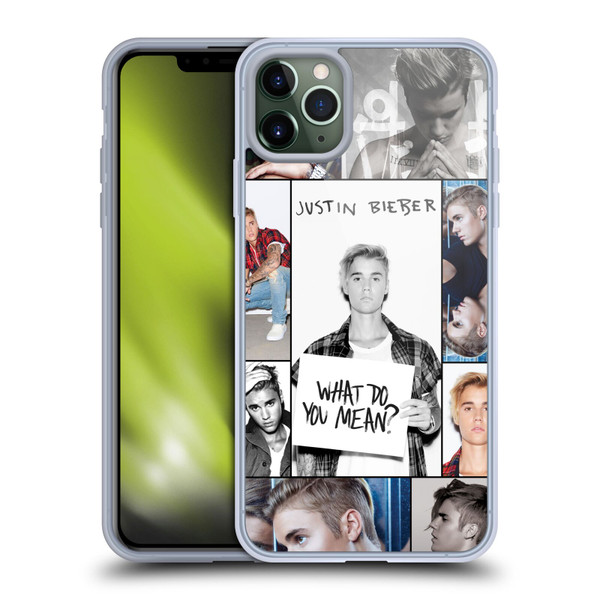Justin Bieber Purpose Grid Poster Soft Gel Case for Apple iPhone 11 Pro Max