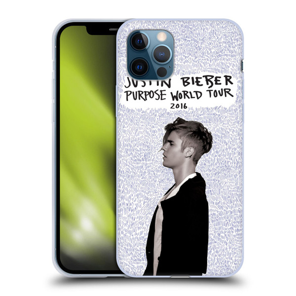 Justin Bieber Purpose World Tour 2016 Soft Gel Case for Apple iPhone 12 / iPhone 12 Pro