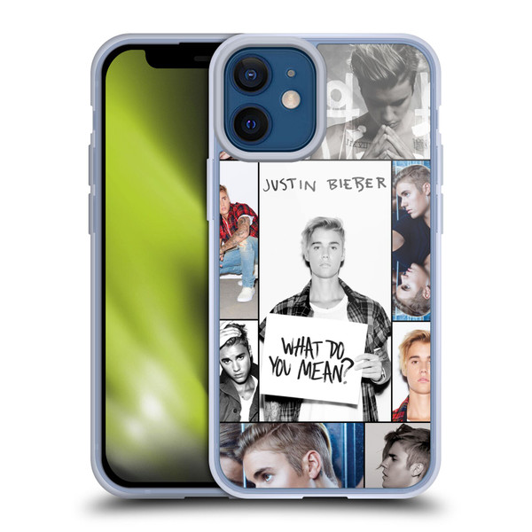 Justin Bieber Purpose Grid Poster Soft Gel Case for Apple iPhone 12 Mini