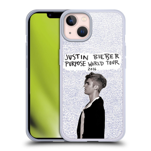 Justin Bieber Purpose World Tour 2016 Soft Gel Case for Apple iPhone 13