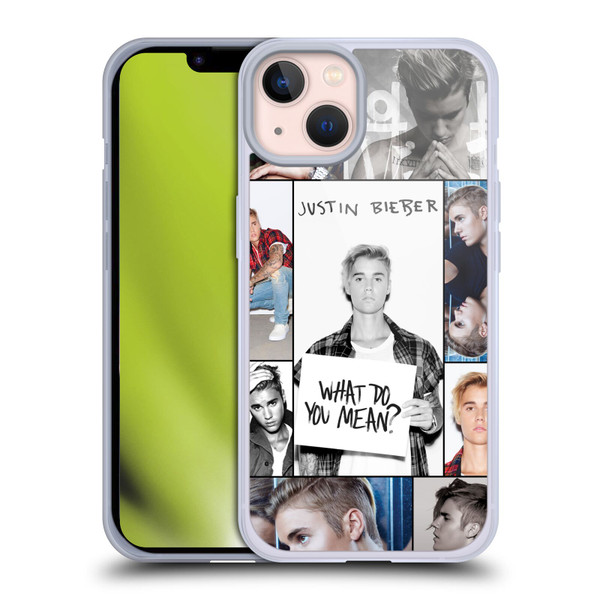 Justin Bieber Purpose Grid Poster Soft Gel Case for Apple iPhone 13