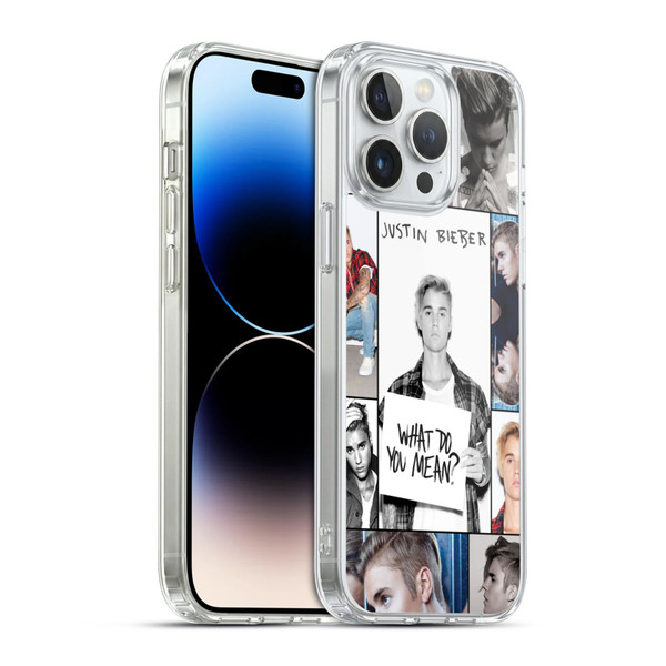 Justin Bieber Purpose Grid Poster Soft Gel Case for Apple iPhone 14 Pro Max & MagSafe