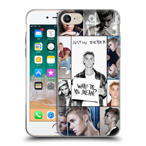 Justin Bieber Purpose Grid Poster Soft Gel Case for Apple iPhone 7 / 8 / SE 2020 & 2022