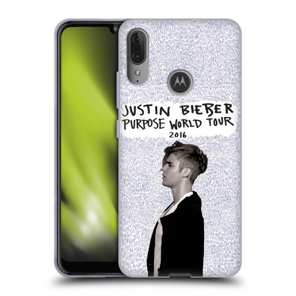 Justin Bieber Purpose World Tour 2016 Soft Gel Case for Motorola Moto E6 Plus