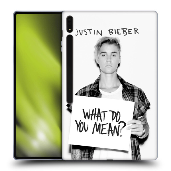 Justin Bieber Purpose What Do You Mean Photo Soft Gel Case for Samsung Galaxy Tab S8 Ultra