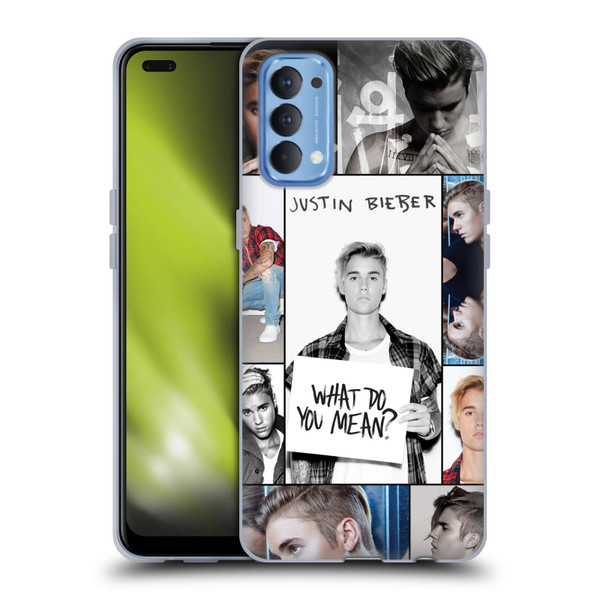 Justin Bieber Purpose Grid Poster Soft Gel Case for OPPO Reno 4 5G